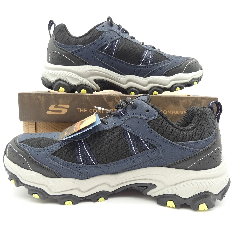 Skechers Stamina AT Upper Stitch Mens Navy Black Trail Sneakers 237527 NVBK 11